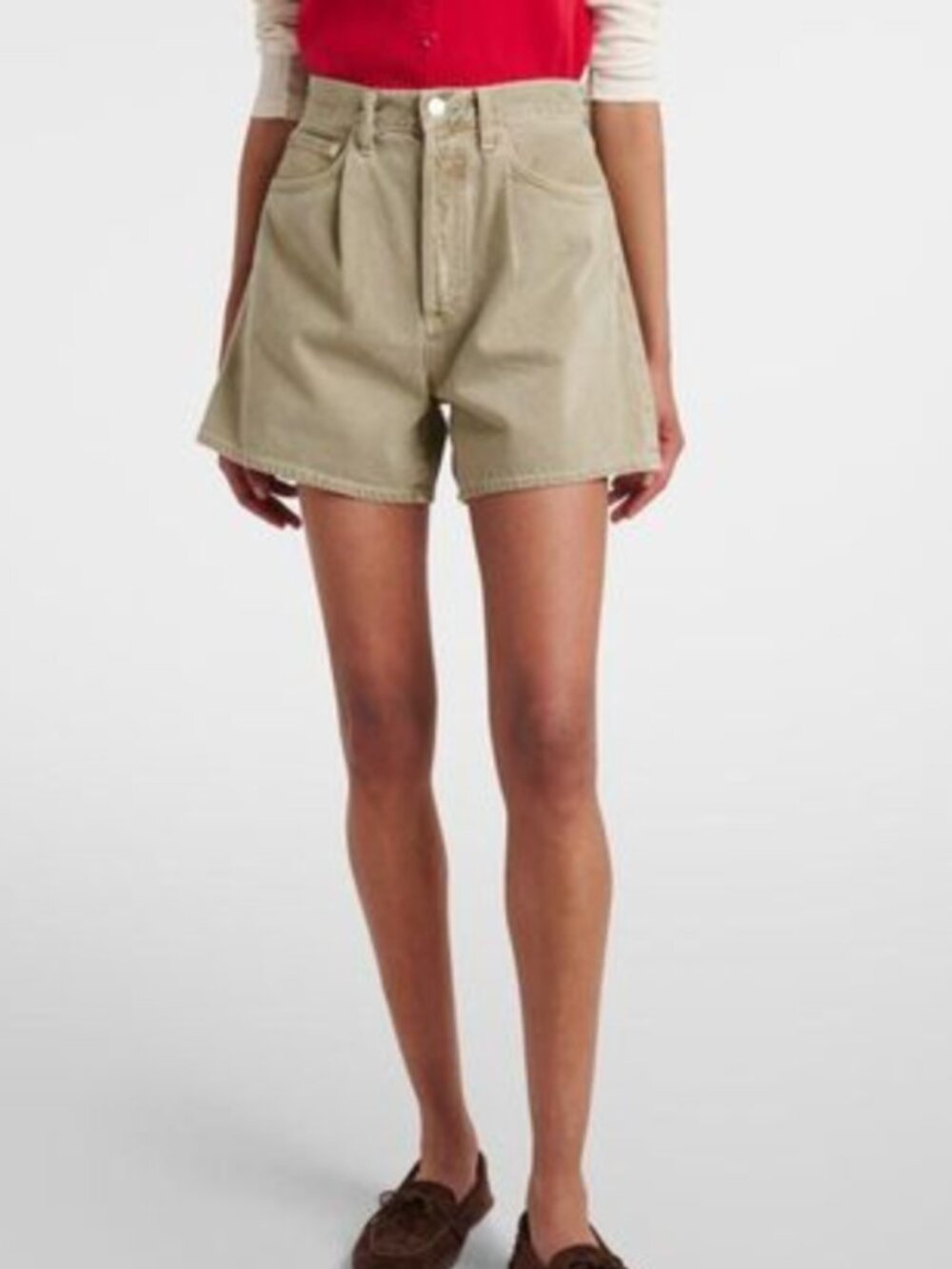 Agolde Rhoda High-Waist Denim Shorts